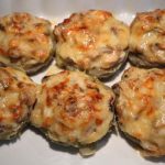 Fonds d’artichauts farcis et gratines à la béchamel