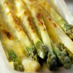 Asperges à la crème d'asperge gratinées