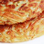 Galettes de pommes de terre râpées grillées
