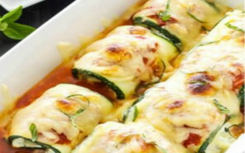 Lasagnes de courgettes au fromage ricotta