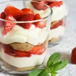 Parfait à la fraise dessert léger et frais