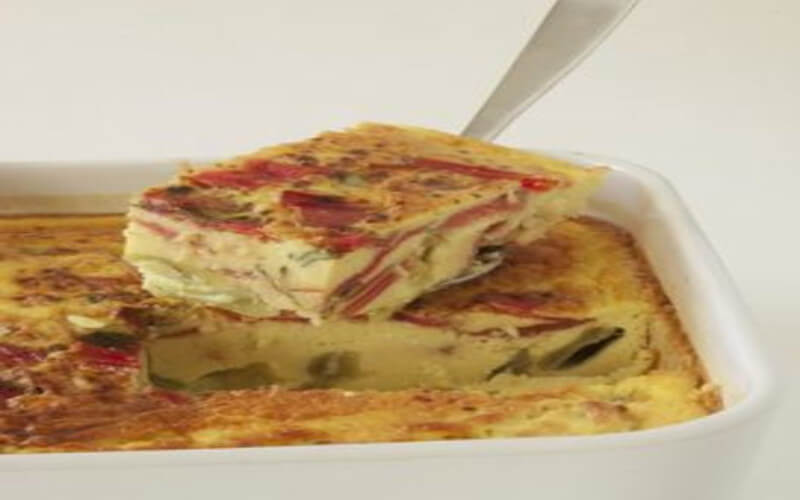 Clafoutis au lait d’amande et aux légumes