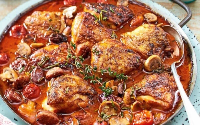 Poulet à l’italienne « Pollo alla Cacciatora »