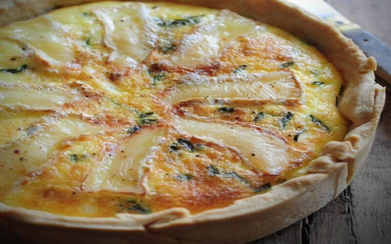 Quiche au lardons camembert simple et rapide