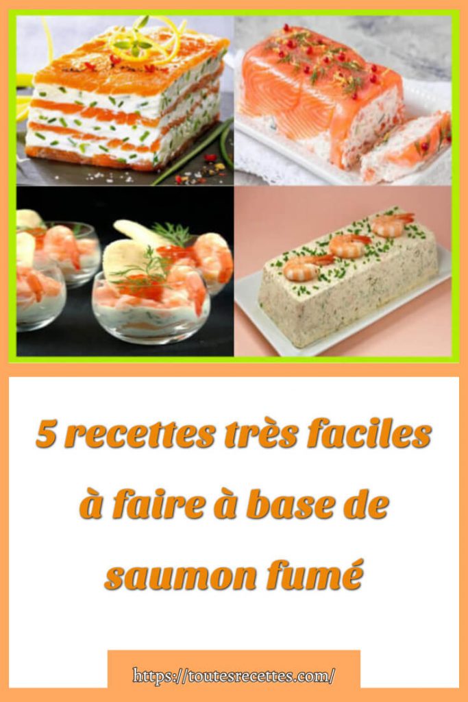 5 recettes très faciles à faire à base de saumon fumé