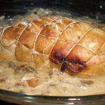 Rôti de dinde forestier en cocotte plat riche et savoureux