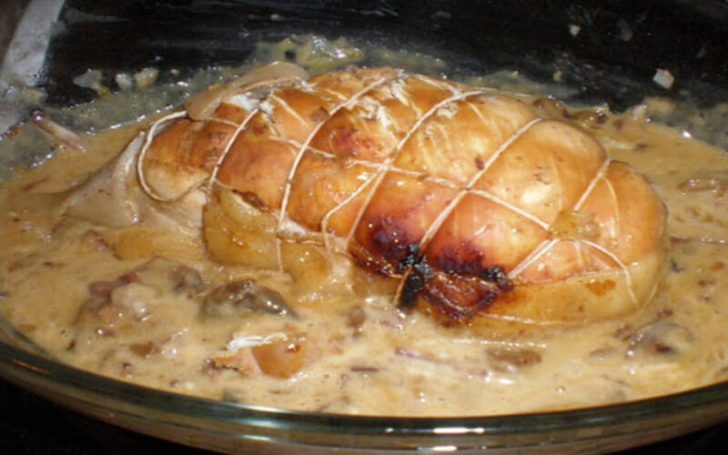 Rôti de dinde forestier en cocotte plat riche et savoureux – Toutes