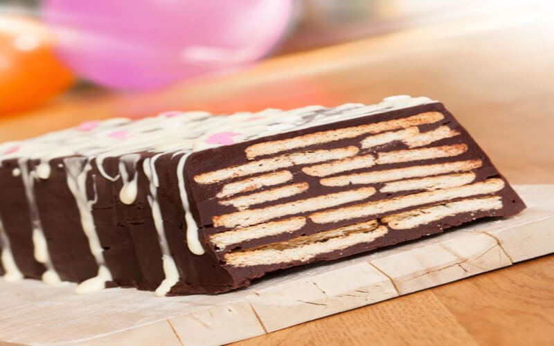 Gâteau petit beurre et chocolat sans cuisson