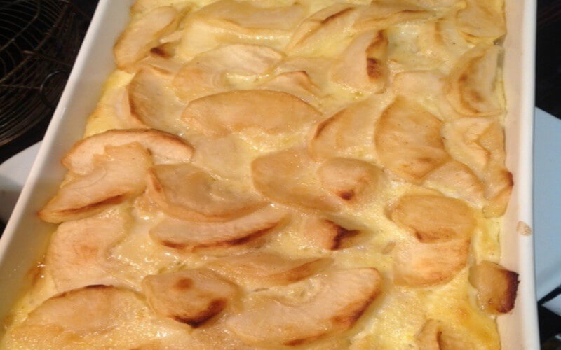 Gratin de pommes dessert économique