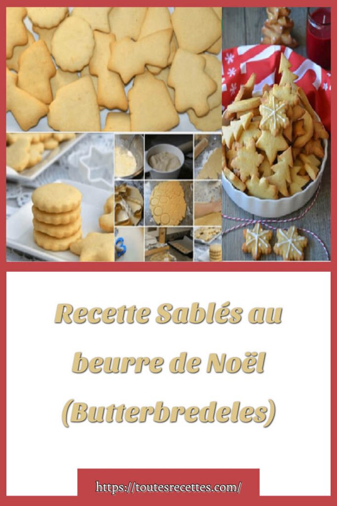 Comment préparer la Recette Sablés au beurre de Noël (Butterbredeles)