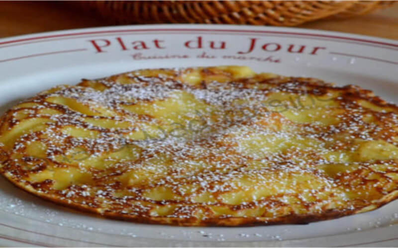 Crépiau aux pommes crêpe épaisse aux pommes