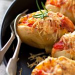 Pommes de terre farcies au jambon de Parme