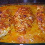 Escalopes de poulet au vin blanc gratinées au four