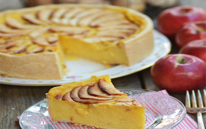 Flan pâtissier aux pommes dessert d'Automne par excellence