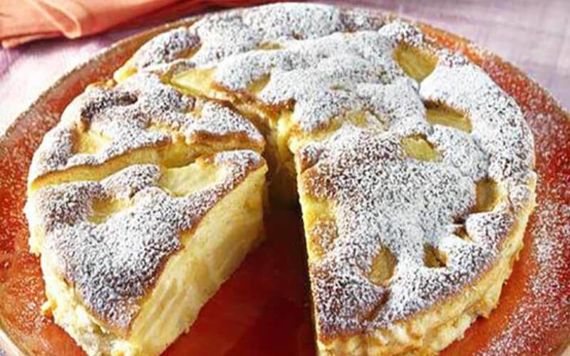 Gâteau Flan aux Pommes dessert léger