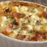 Gratin de chou-fleur au jambon à la crème fraîche