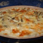 Gratin de fruits de mer aux champignons