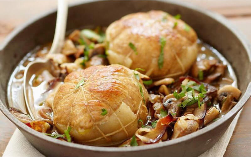 Paupiettes de veau aux champignons de Cyril Lignac