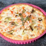 Quiche sans pâte au saumon fumé et aux asperges