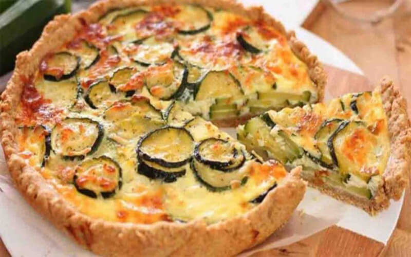 Quiche aux courgettes et aux 2 fromages