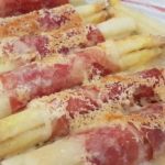 Asperges gratinées au jambon et Parmesan