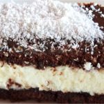 Gâteau fondant chocolat mousse coco