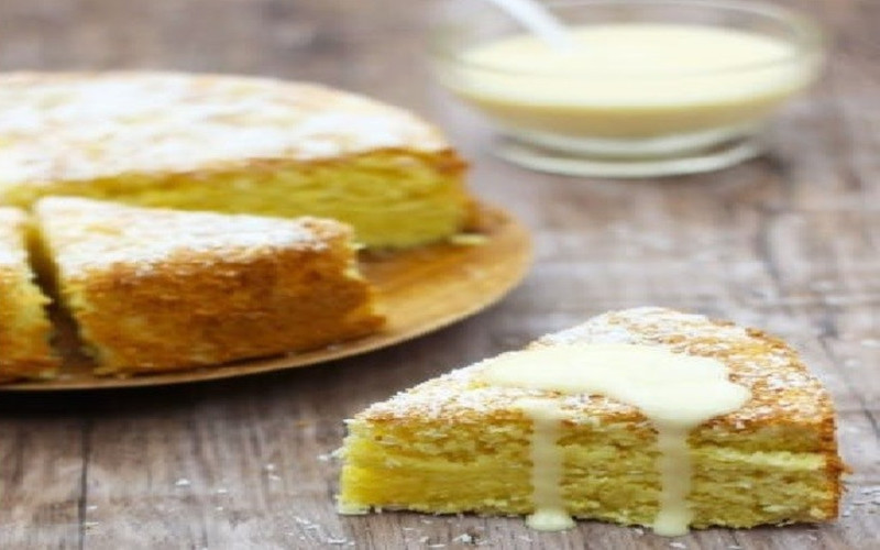 Gâteau moelleux à la noix de coco et citron