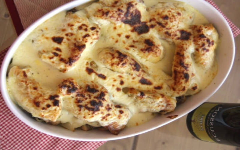 Gratin de poulet à la crème facile et rapide