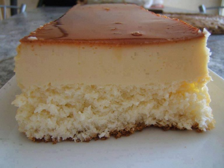 Gâteau flan à la noix de coco très gourmand