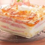 Lasagnes légères au chèvre et au bacon