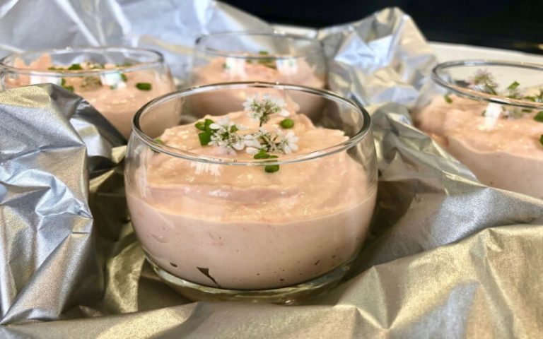Mousse de crevettes en verrines