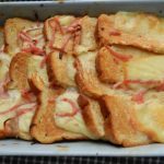 PAIN PERDU SALÉ JAMBON RACLETTE anti gaspi