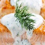 Pavés de saumon à la sauce aneth