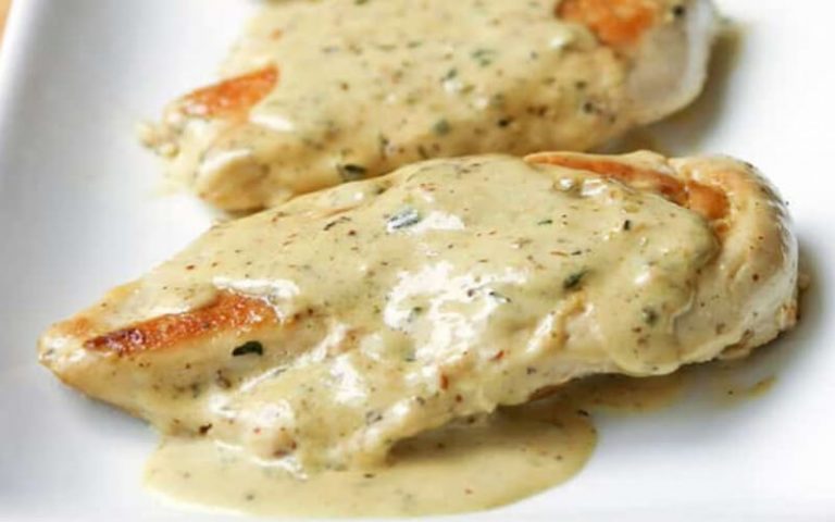 Poulet sauce crémeuse à la moutarde en 20 minutes