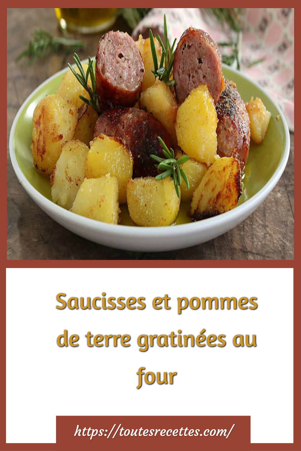 Saucisses et pommes de terre gratinées au four – Toutes Recettes