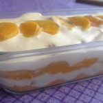 Tiramisu aux pêches et mascarpone frais et gourmand