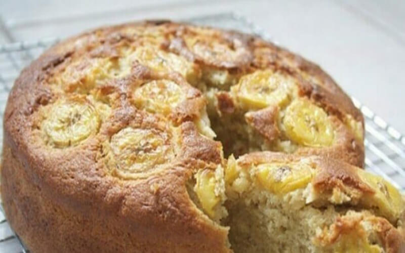 Gâteau aux bananes sans farine, sans sucre, sans lait