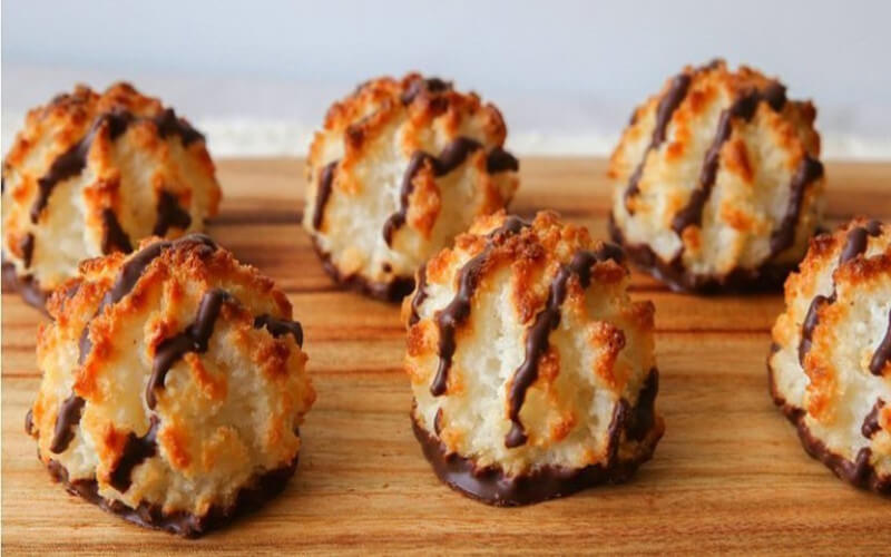 Les rochers à la noix de coco et au chocolat