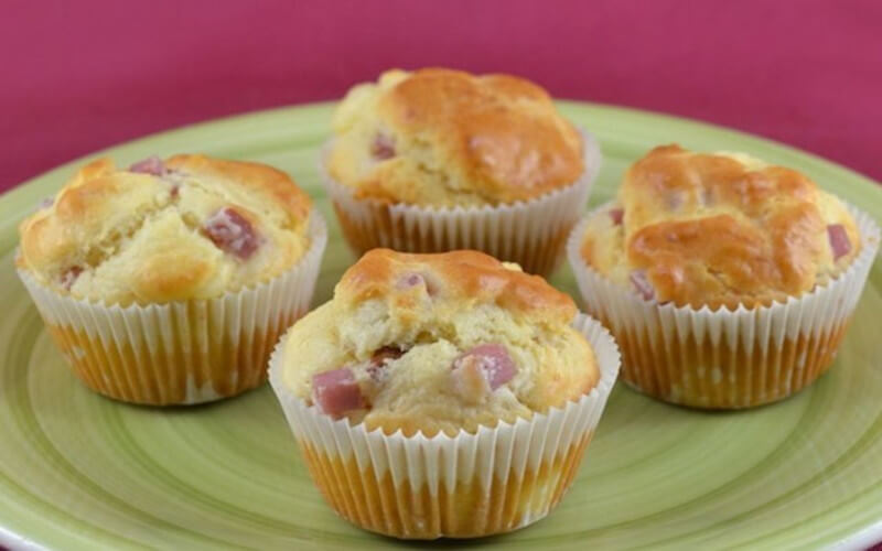 Muffins au Jambon et Kiri WW