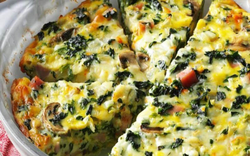 Quiche aux épinards sans croûte recette saine