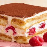 Tiramisu aux framboises et mascarpone