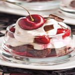 Verrines Forêt-Noire dessert festif
