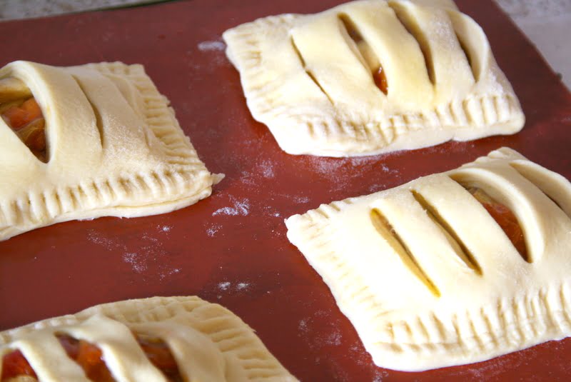 jalousies feuilletées, pommes abricots caramélisés etapes 