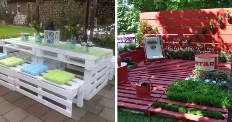 10 idées pour décorer votre jardin à l’aide de palettes de bois
