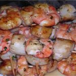 Brochettes de Saint Jacques et gambas