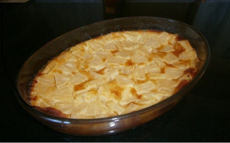 Clafoutis à l'ananas parfumé à la vanille