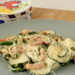 Courgettes façon carbonara à la Vache qui Rit