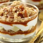 Crumble pomme au caramel en verrines