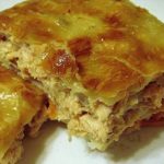 Feuilleté de poulet aux champignons et à l'ail