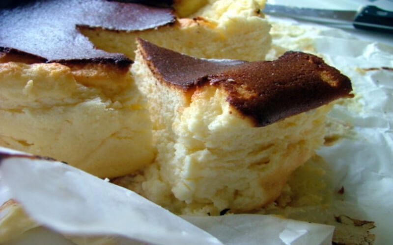 Gâteau aérien au fromage blanc